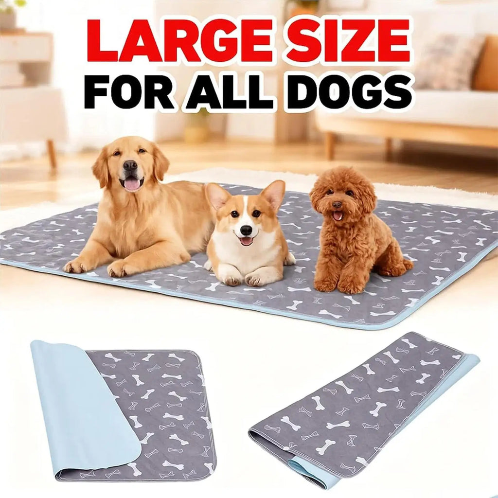 Pet Pee Pad Waterproof Washable Puppy Pee Pad Durable Absorbent Pet Bed Mat Reusable Anti-Slip Dog Urine Pad Cat Care Dog Mat