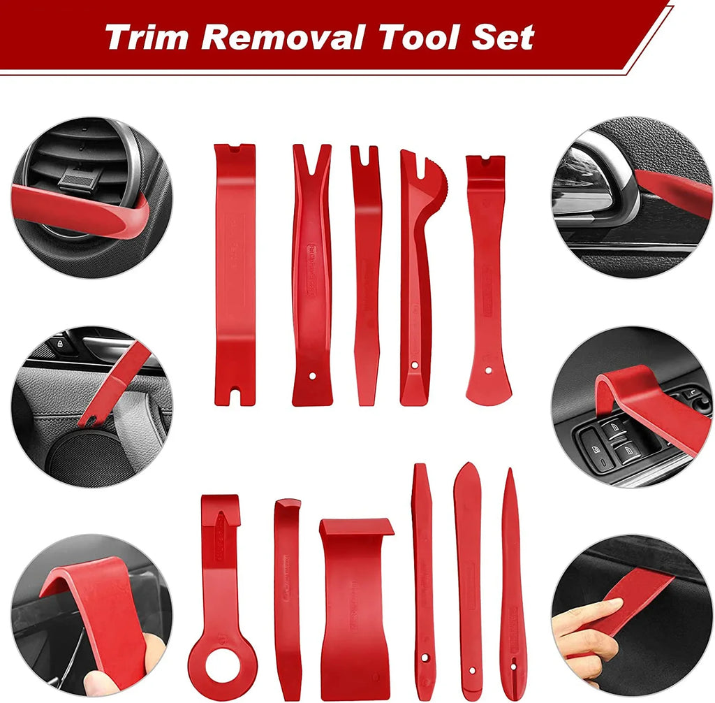 Car Trim Removal Tool Kit 5/11/41/161-Piece Auto Interior Door Panel Radio Stereo Dash Tools