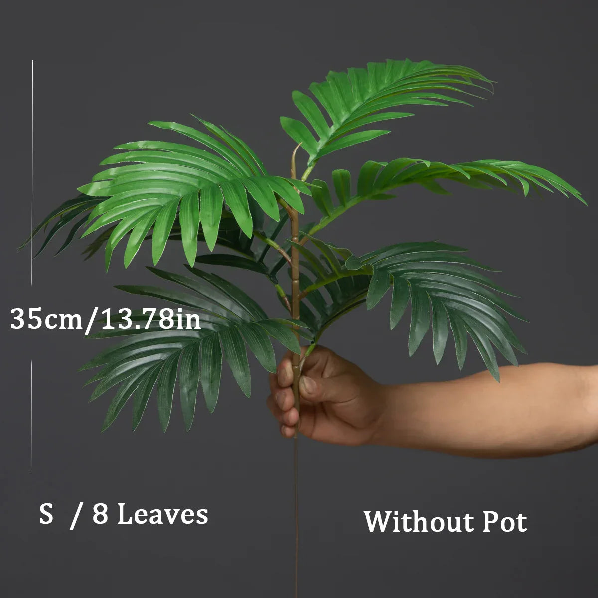 Dlight Decor 50cm Palm Tree with 14 Tropical Leaves