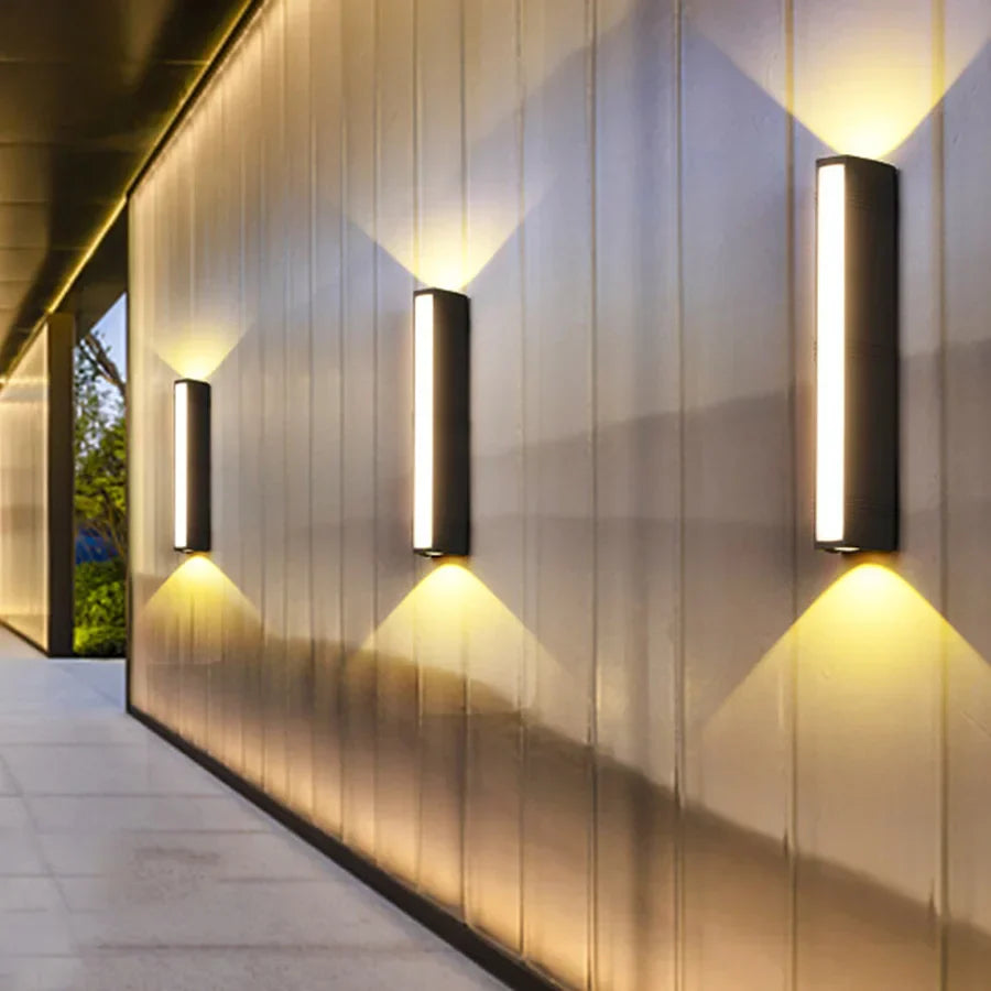 Versatile Up Down LED Wall Lamp - Waterproof, Modern Design for Garden, Street, Corridor, and Stairs