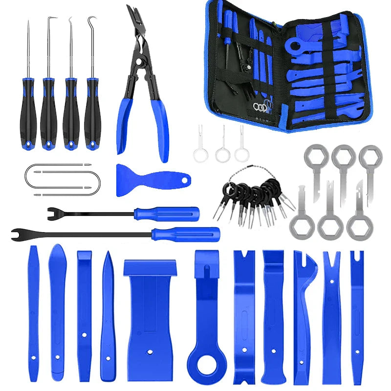 Car Trim Removal Tool Kit 5/11/41/161-Piece Auto Interior Door Panel Radio Stereo Dash Tools