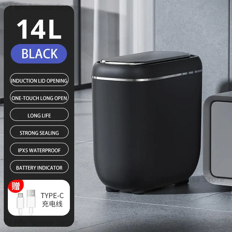 DecorBites™ Automatic Sensor Trash Can for Smart Home & Kitchen