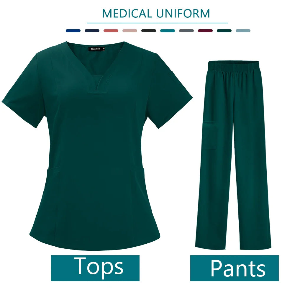 High Quality Nurse Medical Uniform Scrub Set