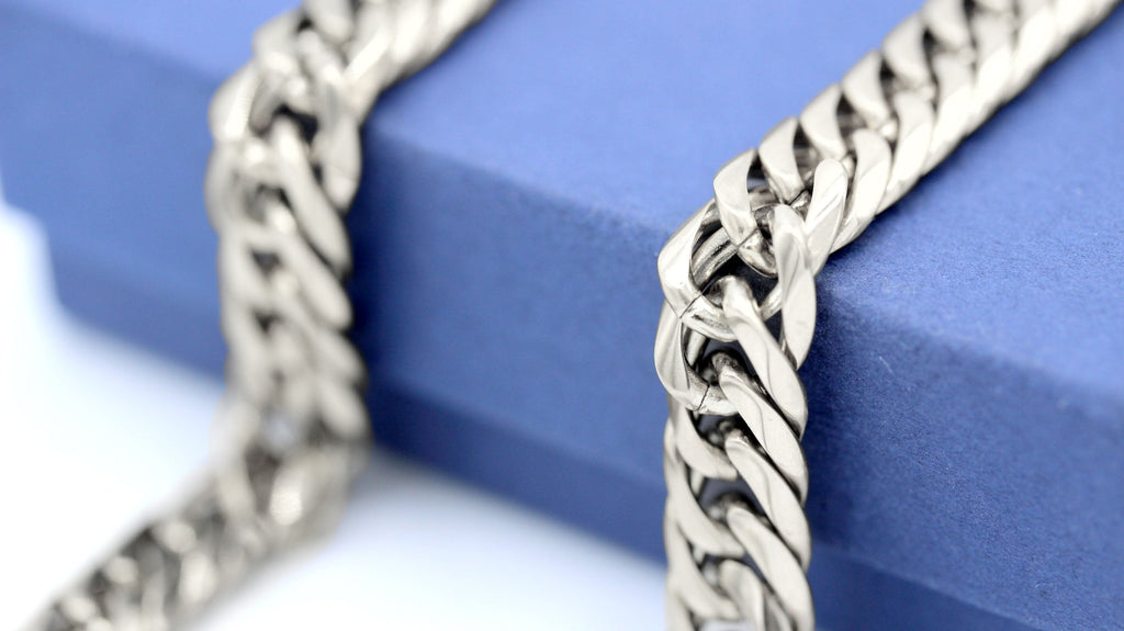 Miami Cuban Link Silver Necklace Double Link