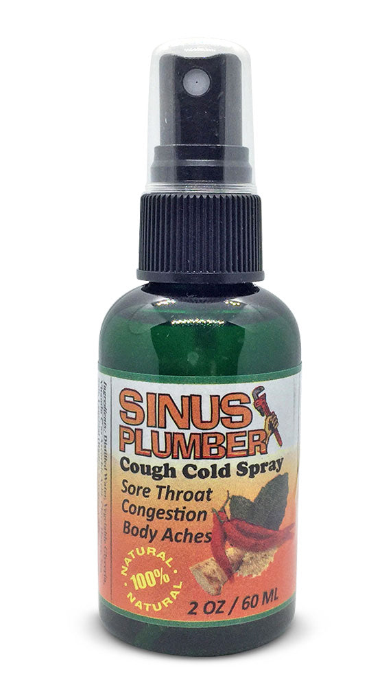 Sinus Plumber Hot Pepper Throat Spray for Cold and Flu Immune Support