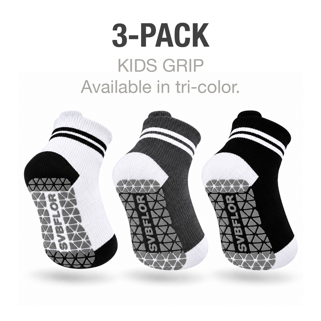Active Kids Grip Socks - 3-Pack
