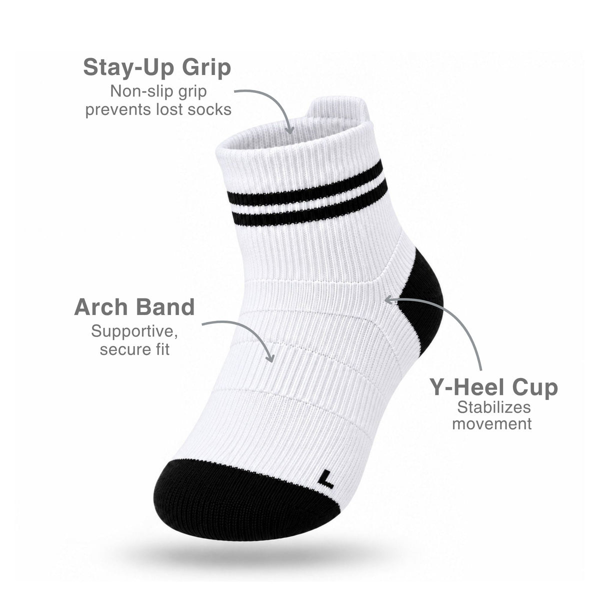 Active Kids Grip Socks - 3-Pack