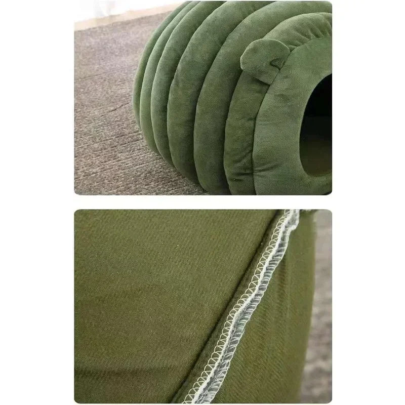 Cat Kennel Winter Warm Fully Enclosed Comfortable Sleeping House Pumpkin Cat Nest Pet Bed Supplies Thermal Bed Cat Sleeping Bag