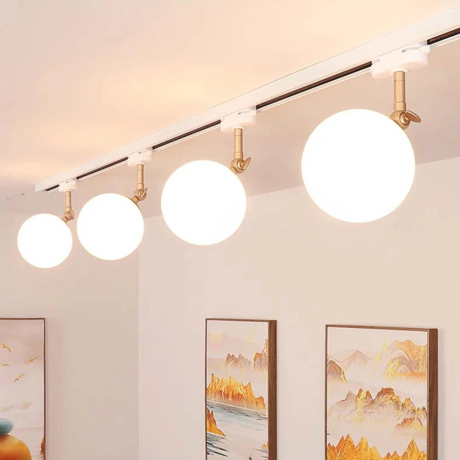 10W Nordic LED Track Light with G9 Glass Globe for Ceiling Spotlights
