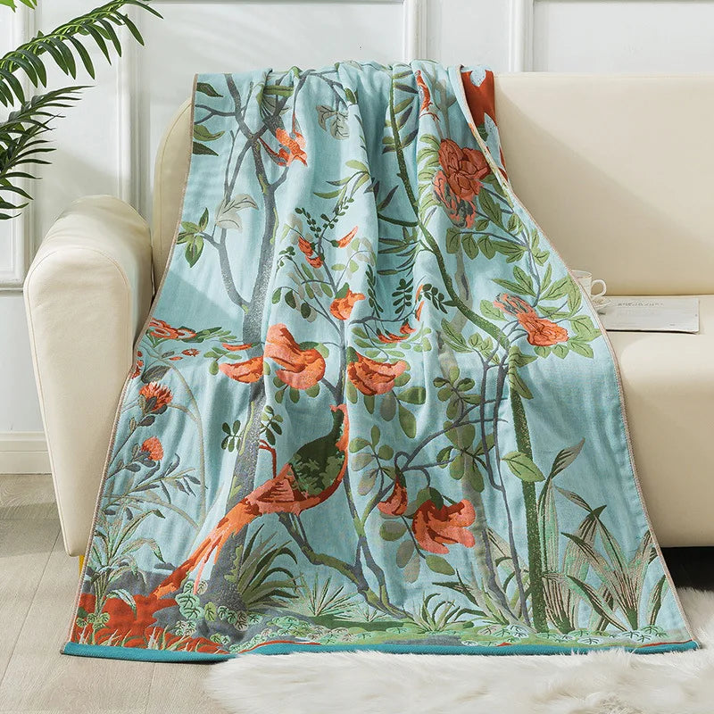 DecorBites™ Cotton Gauze Bath Towel - Large Size 90x180cm