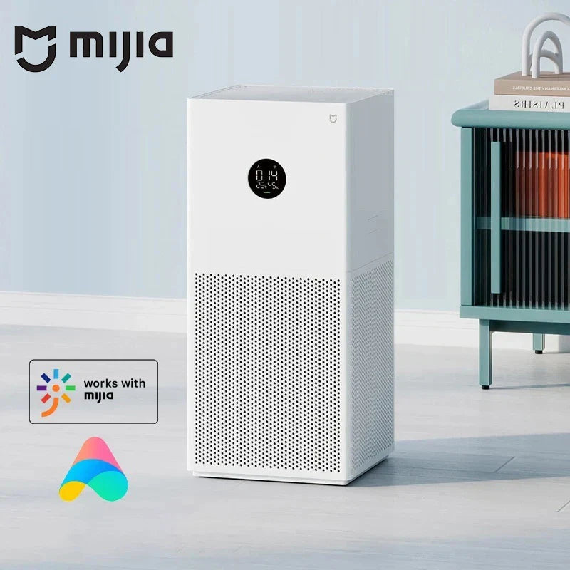 MIJIA Smart Air Purifier 4 Lite LED Display Quadruple Purification Aldehyde Removal Home Air Ionizer 35.8dB(A) Low noise