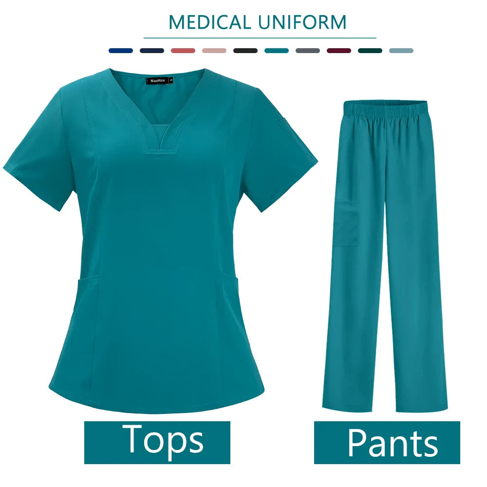High Quality Nurse Medical Uniform Scrub Set