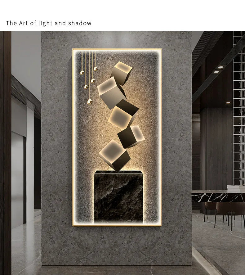 Dlight Decor Crystal Wall Art Glow Lamp for Interiors