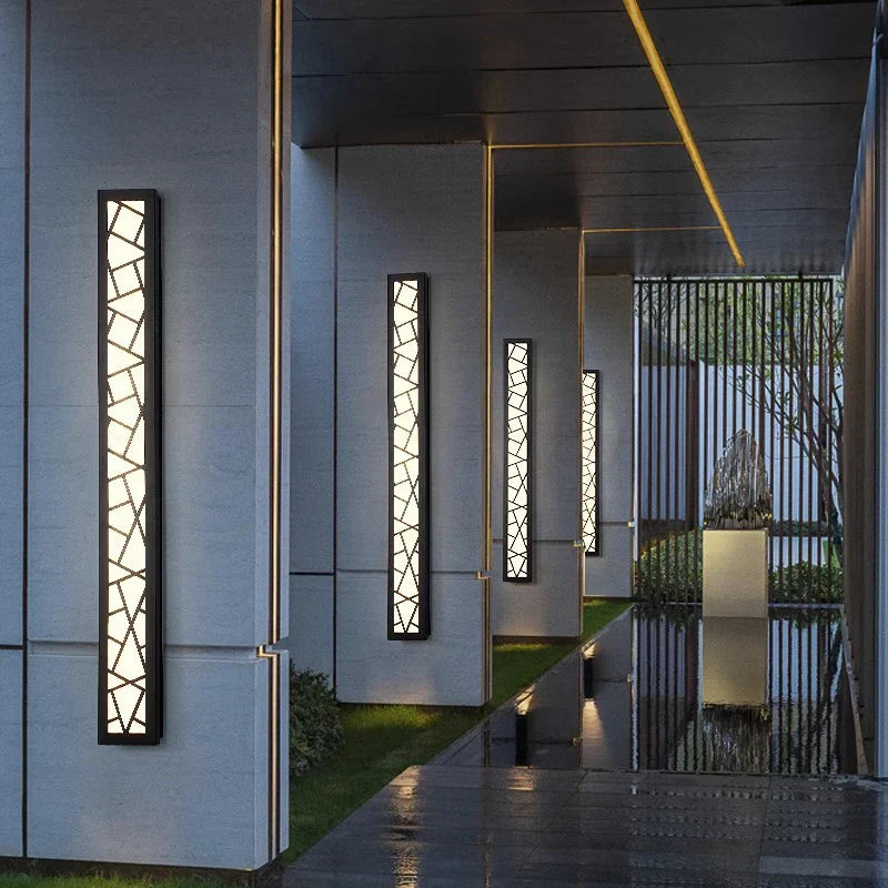 Stylish Waterproof LED Tall Wall Lamp - Illuminate Your Garden Villa and Porch with Elegance