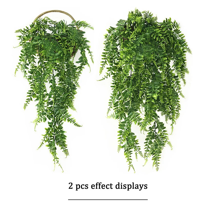 Dlight Decor 90cm Hanging Persian Fern Leaf Vine for Wall and Balcony Decor