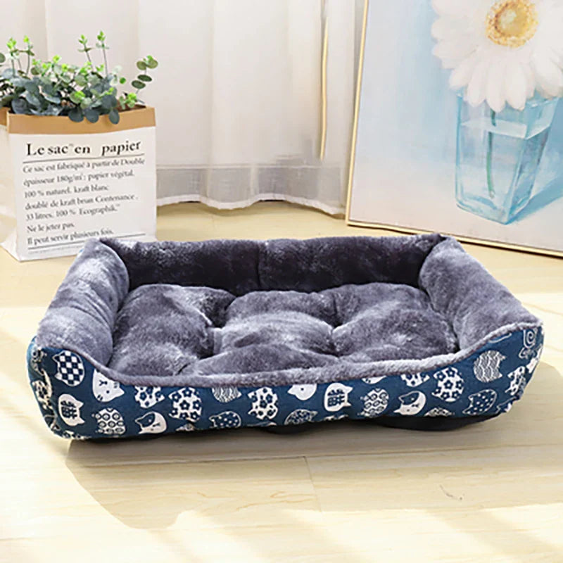 Plush Pet Bed Sofa Mat – Soft Winter Dog & Cat Cushion, Breathable & Washable, Small/Medium/Large