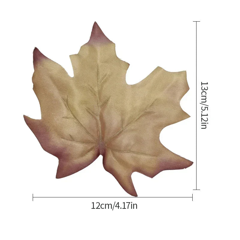 Dlight Decor 12pcs Autumn Maple Leaves for Christmas and Seasonal Decor