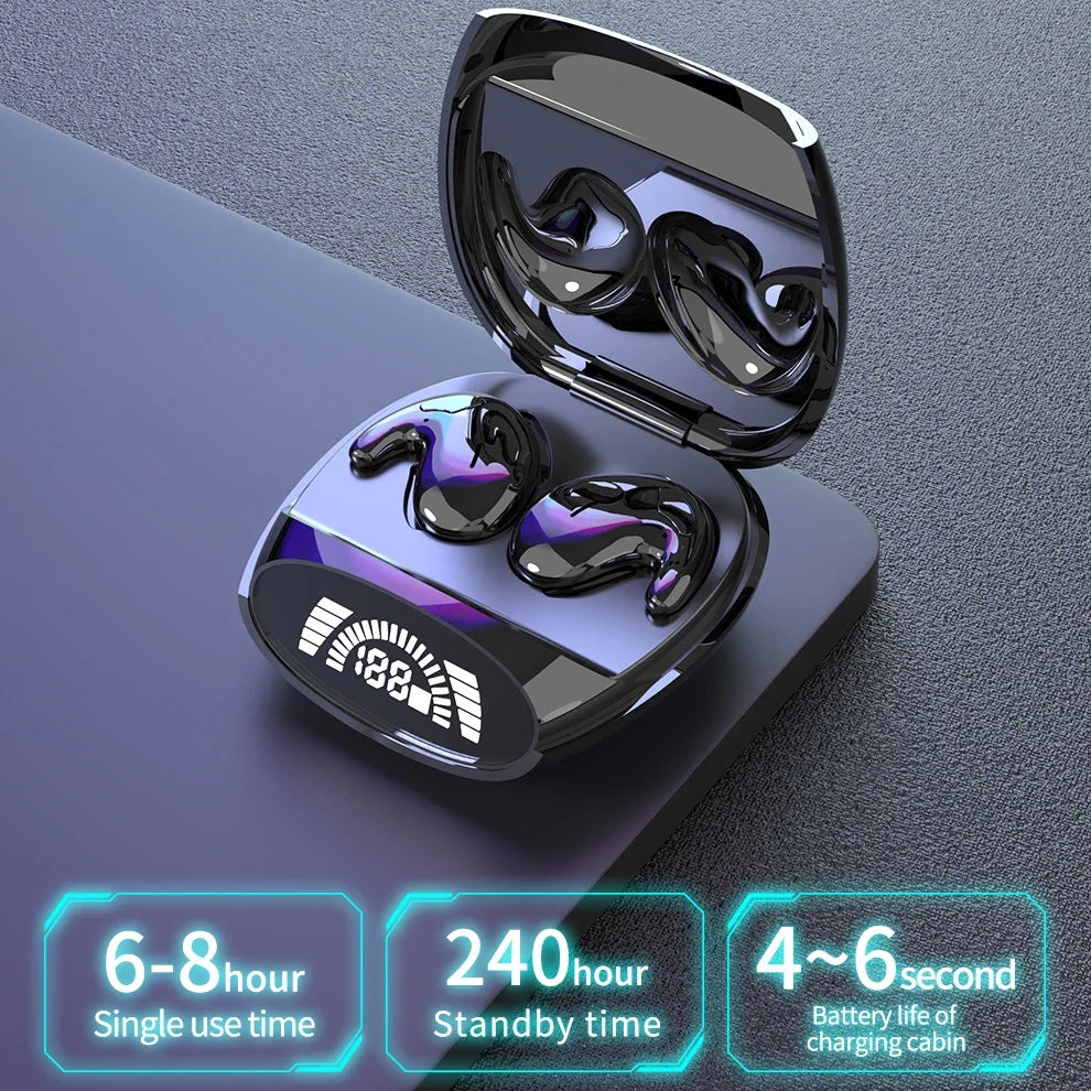 KEBIDUMEI Sleep Earbuds Bluetooth 5.3 Invisible Earphones Noise Reduction Wireless Headsets HiFi Stereo Sports Headphones