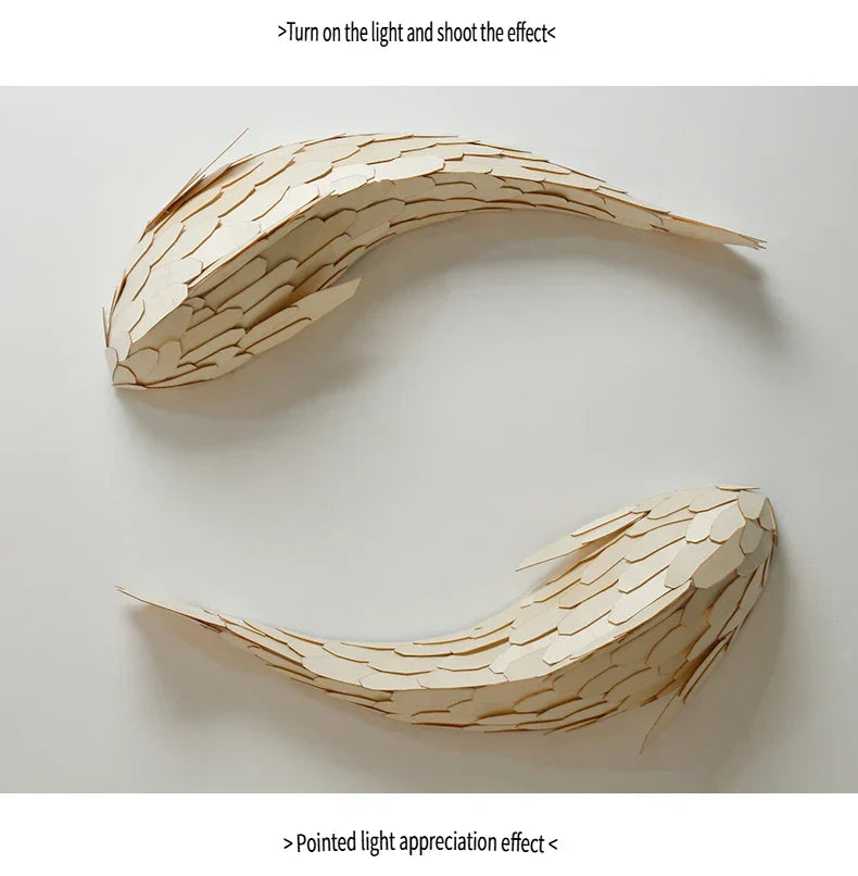 Dlight Decor Japanese Fish Wall Lamp Sculpture