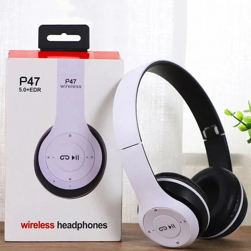 Fone Wireless Bluetooth Headphones HIFI Stereo Foldable P47 Earphones Kid Helmet Gift With Microphone Support SD Card For iPhone