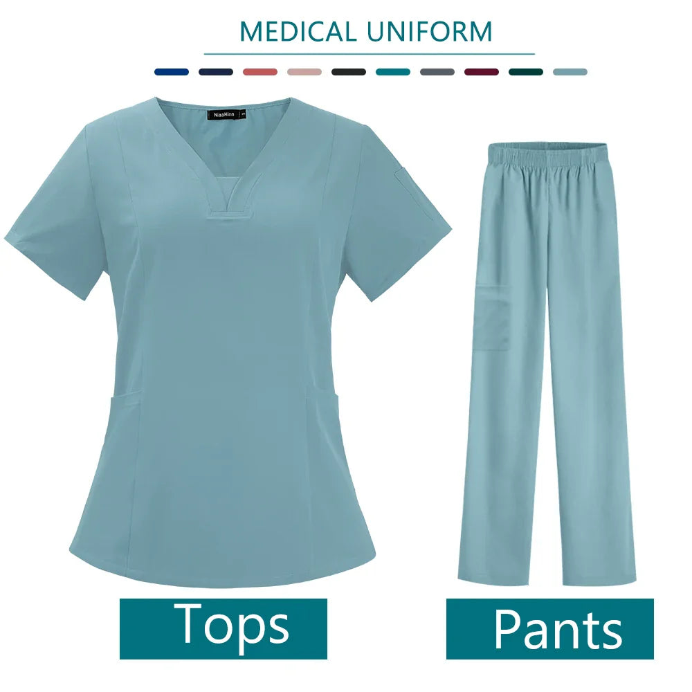 High Quality Nurse Medical Uniform Scrub Set