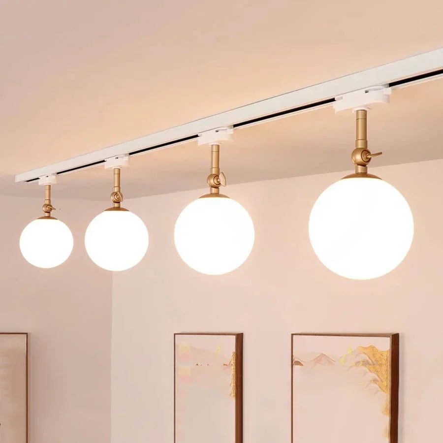 10W Nordic LED Track Light with G9 Glass Globe for Ceiling Spotlights