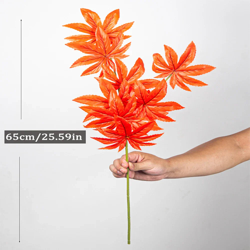 Dlight Decor 77cm Autumn Maple Leaf Branch for Fall Display