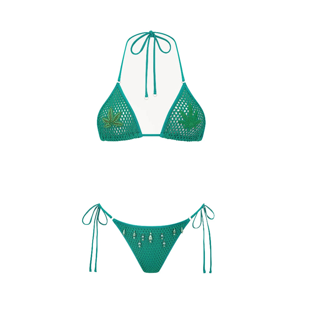 Tropical sally three piece Swimsuit