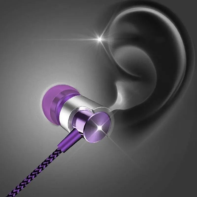 9D Stereo Wired Headphones Bass With Mic Earphone In-ear Headphones 3.5mm Wired Earphone Earbud Phone Headset For Xiaomi Realme