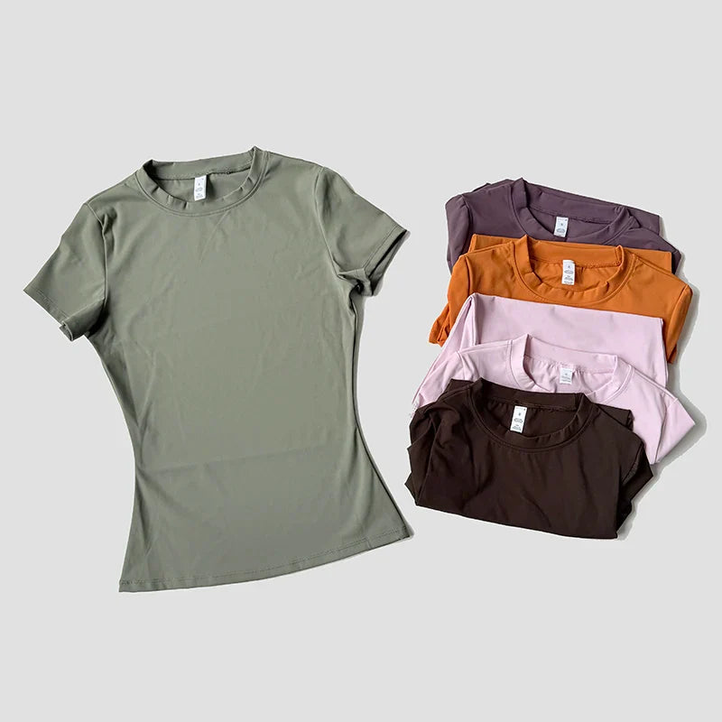 FlexiFit Seamless Yoga Tee for Active Women