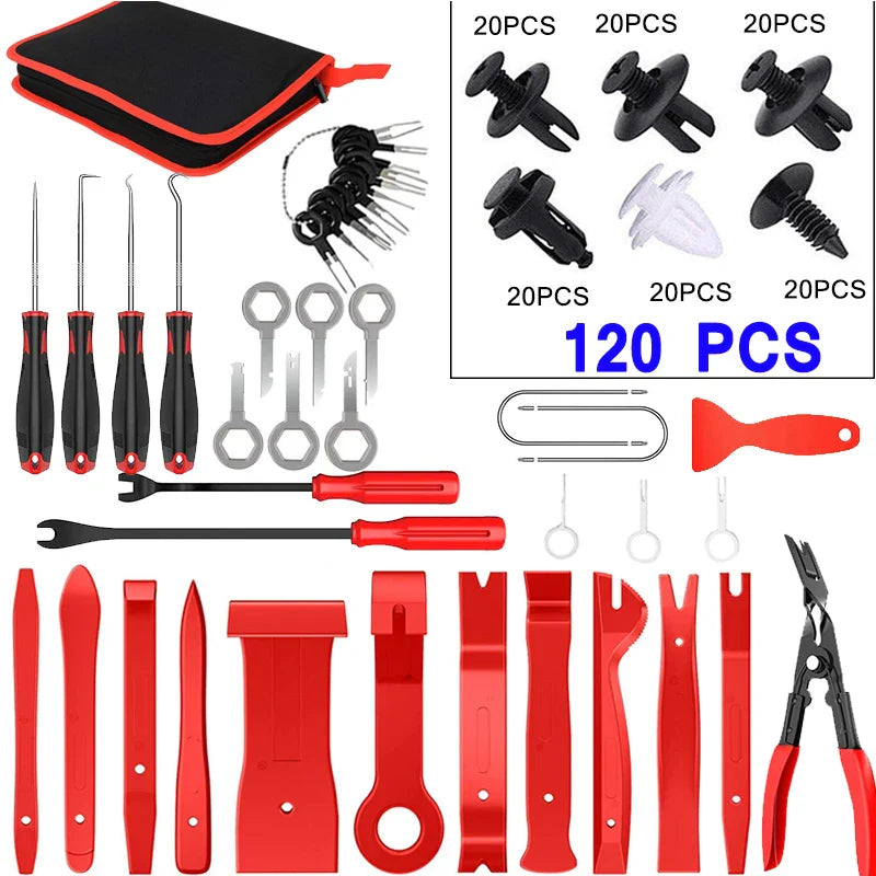 Car Trim Removal Tool Kit 5/11/41/161-Piece Auto Interior Door Panel Radio Stereo Dash Tools