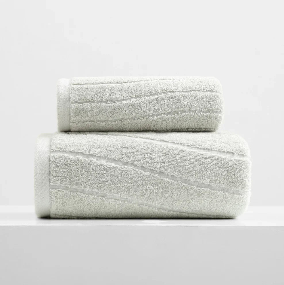 100% Cotton Towels 2 Pcs Set, Highly Absorbent Bath Towels Hand Face Towel & Bathroom Towel