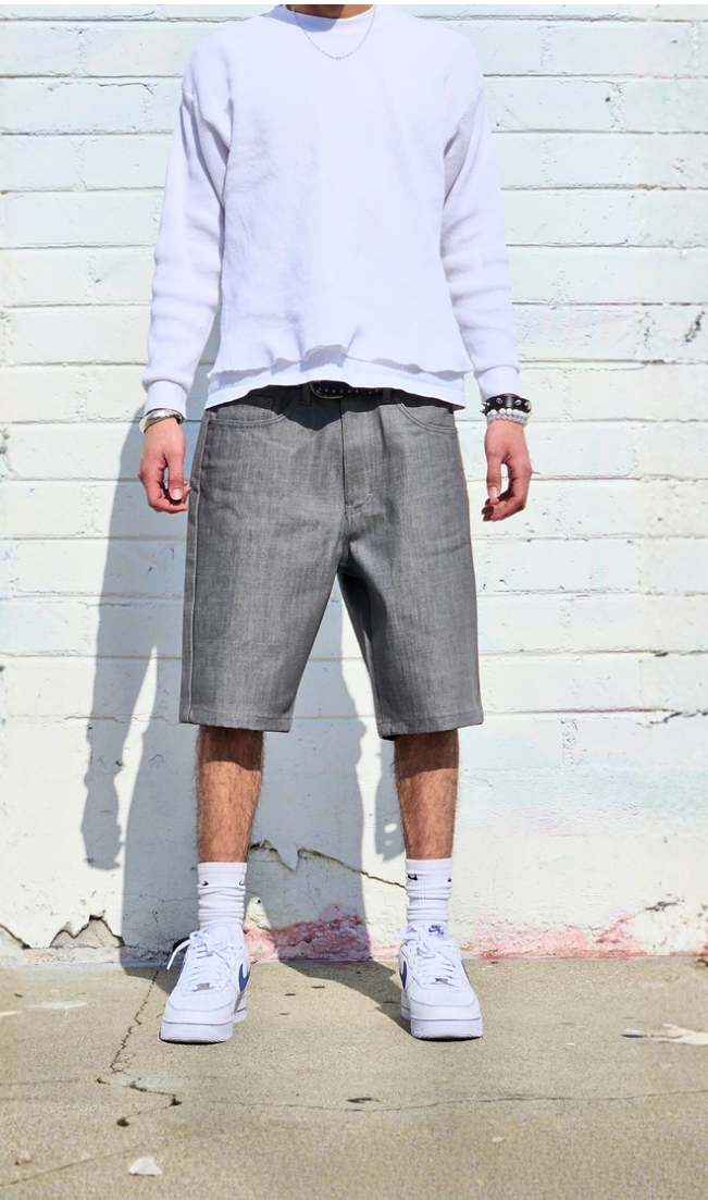 Neo Blue Denim Shorts