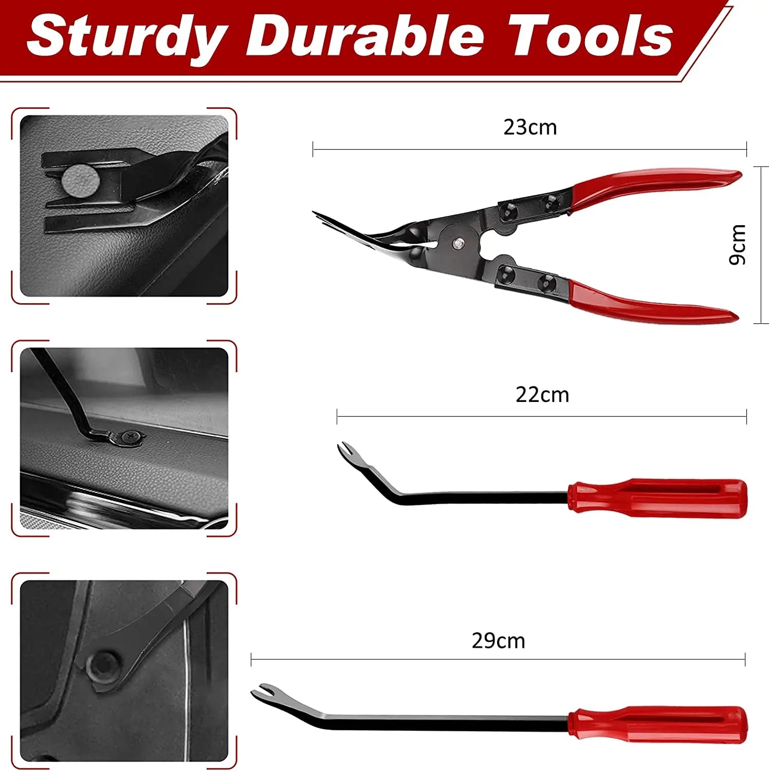 Car Trim Removal Tool Kit 5/11/41/161-Piece Auto Interior Door Panel Radio Stereo Dash Tools