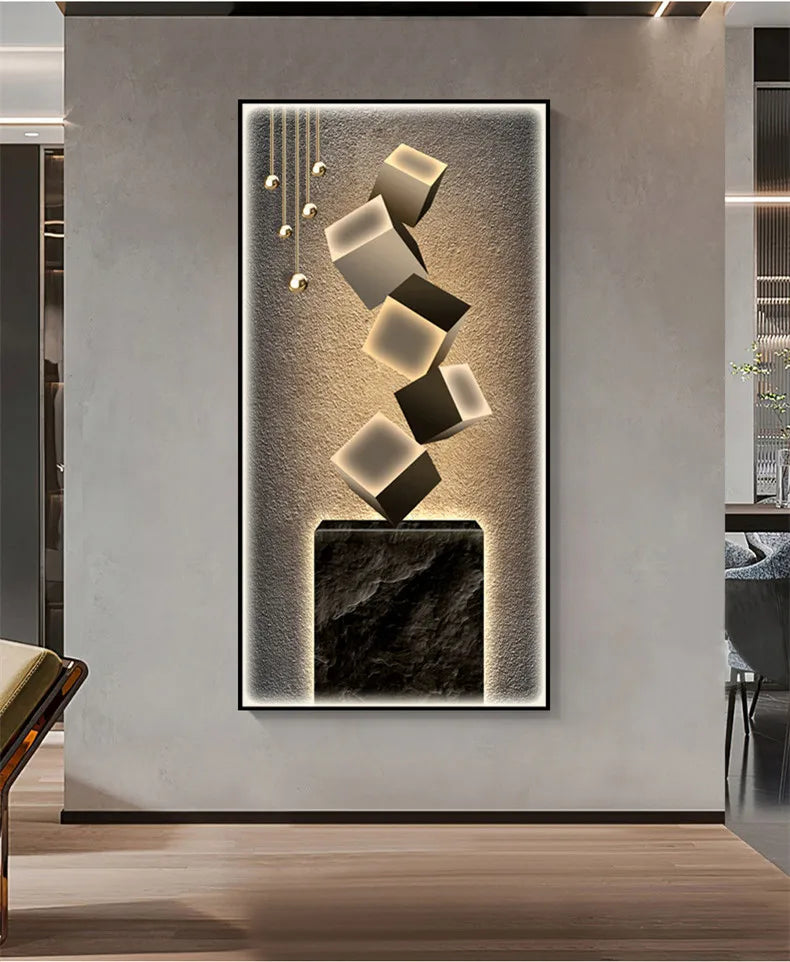Dlight Decor Crystal Wall Art Glow Lamp for Interiors