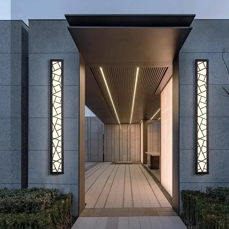 Stylish Waterproof LED Tall Wall Lamp - Illuminate Your Garden Villa and Porch with Elegance