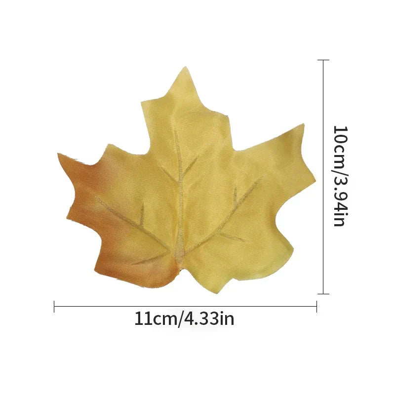 Dlight Decor 12pcs Autumn Maple Leaves for Christmas and Seasonal Decor