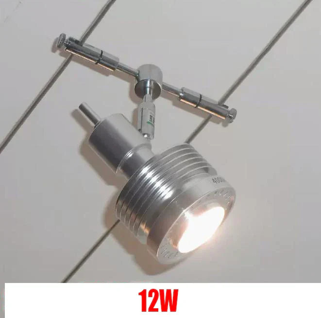 12V Steel Wire Track Spotlights for Commercial and Decorative Lighting