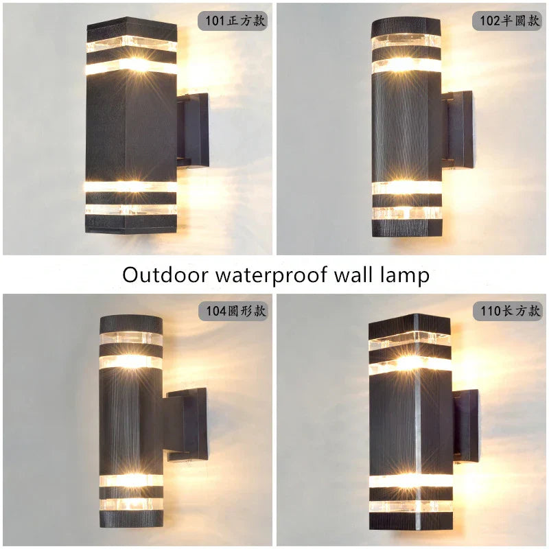 Versatile Outdoor Al Waterproof Wall Lamp - Illuminate Your Garden, Courtyard, and More with 6W LED Night Light