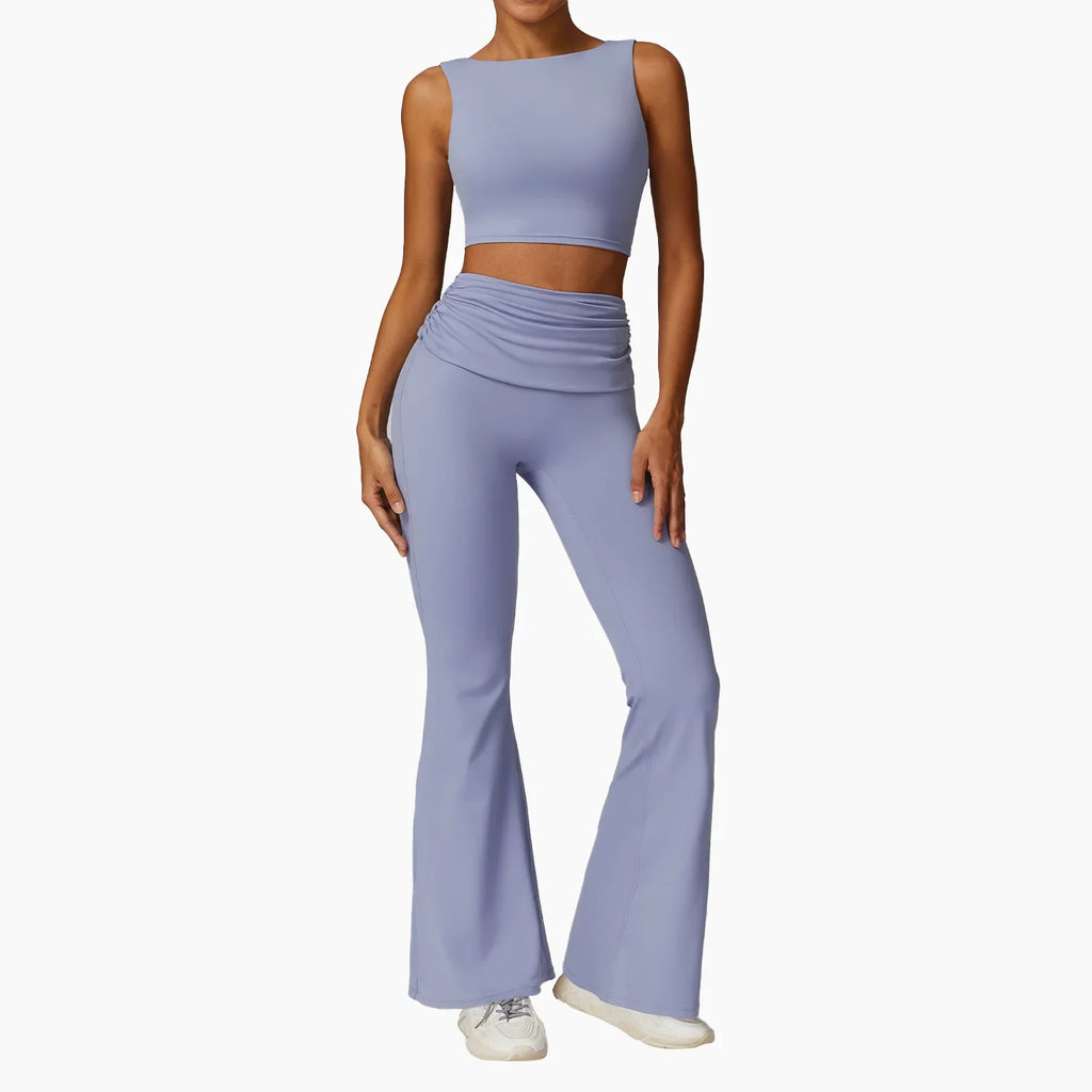Elevate Activewear: Seamless Leggings & Top Set