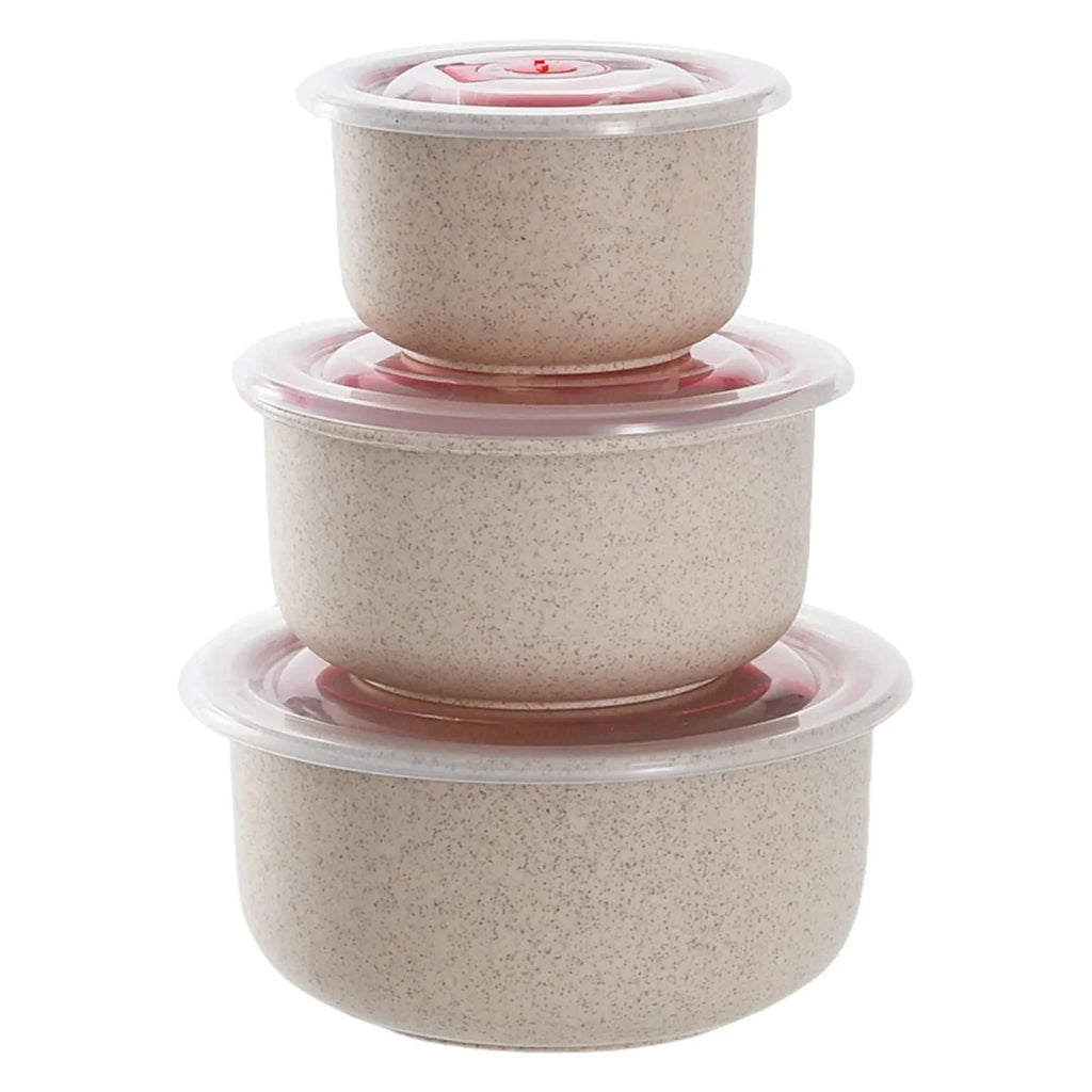3PCS Bento Food Storage Containers – Microwaveable Meal Prep Box