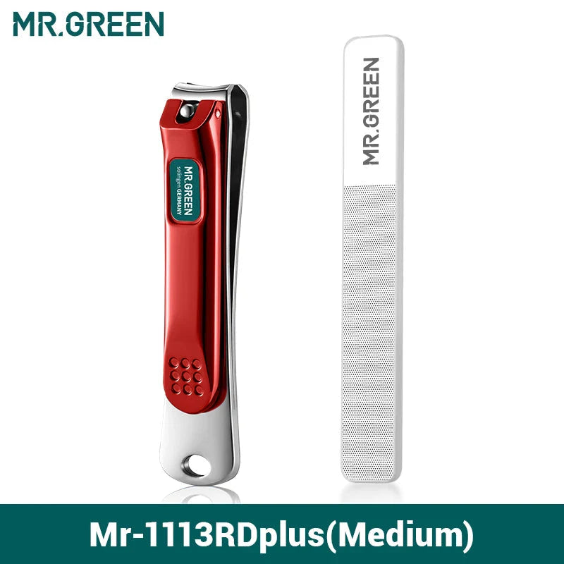 MR.GREEN Stainless Steel Nail Clippers with Nail File