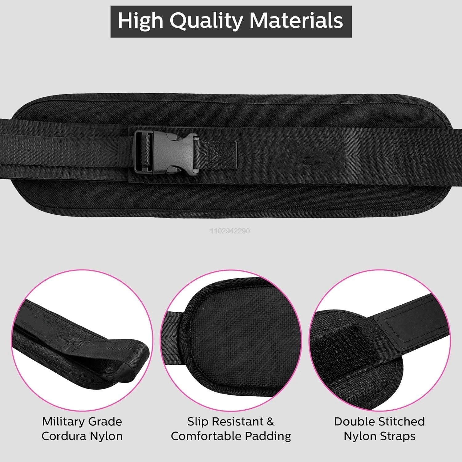 Weight-bearing Belt Weighted Waist Trainer Belt - Adjustable Resistance Ergonomic Design Workout Hip Thrust Hip Training Belt