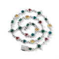 Iced Out Rainbow Necklace & Bracelets