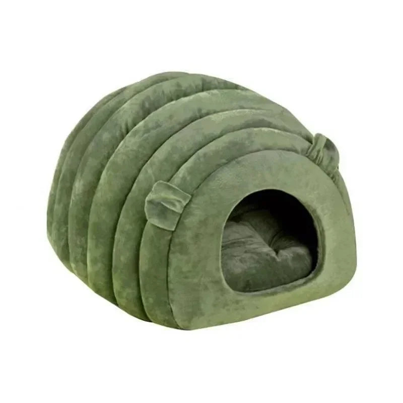 Cat Kennel Winter Warm Fully Enclosed Comfortable Sleeping House Pumpkin Cat Nest Pet Bed Supplies Thermal Bed Cat Sleeping Bag