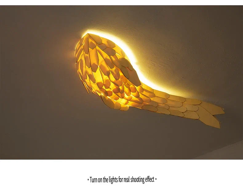 Dlight Decor Japanese Fish Wall Lamp Sculpture