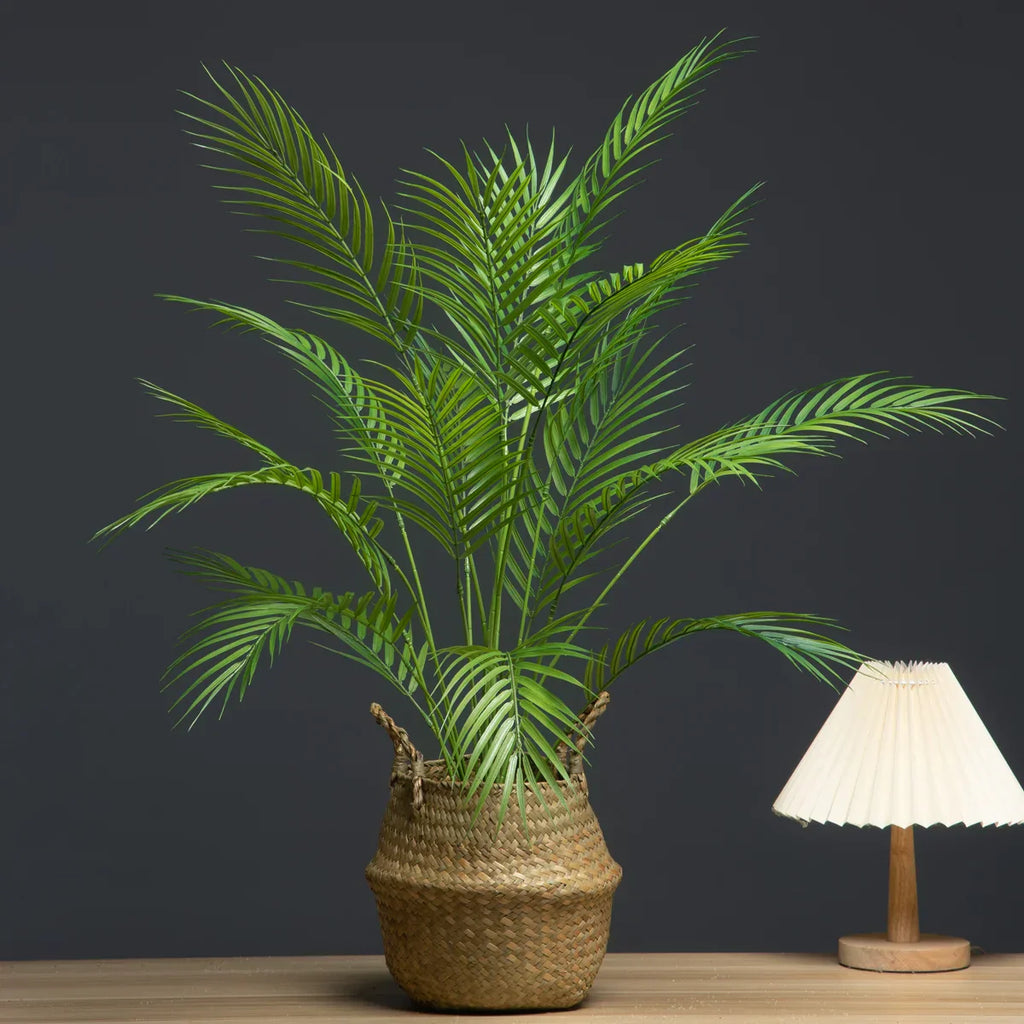 Dlight Decor 88cm Tropical Palm Monstera Plant with 18 Forks for Floor and Event Decor