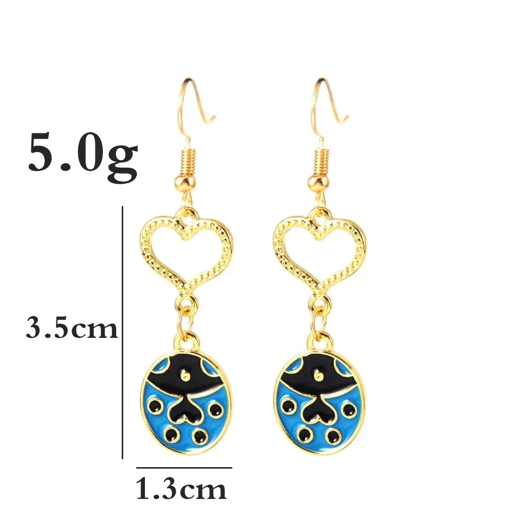 JoJo Bizarre Adventure Cherry Drop Earrings – Anime Cosplay Jewelry