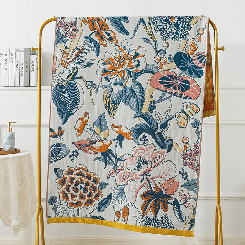 DecorBites™ Cotton Gauze Bath Towel - Large Size 90x180cm