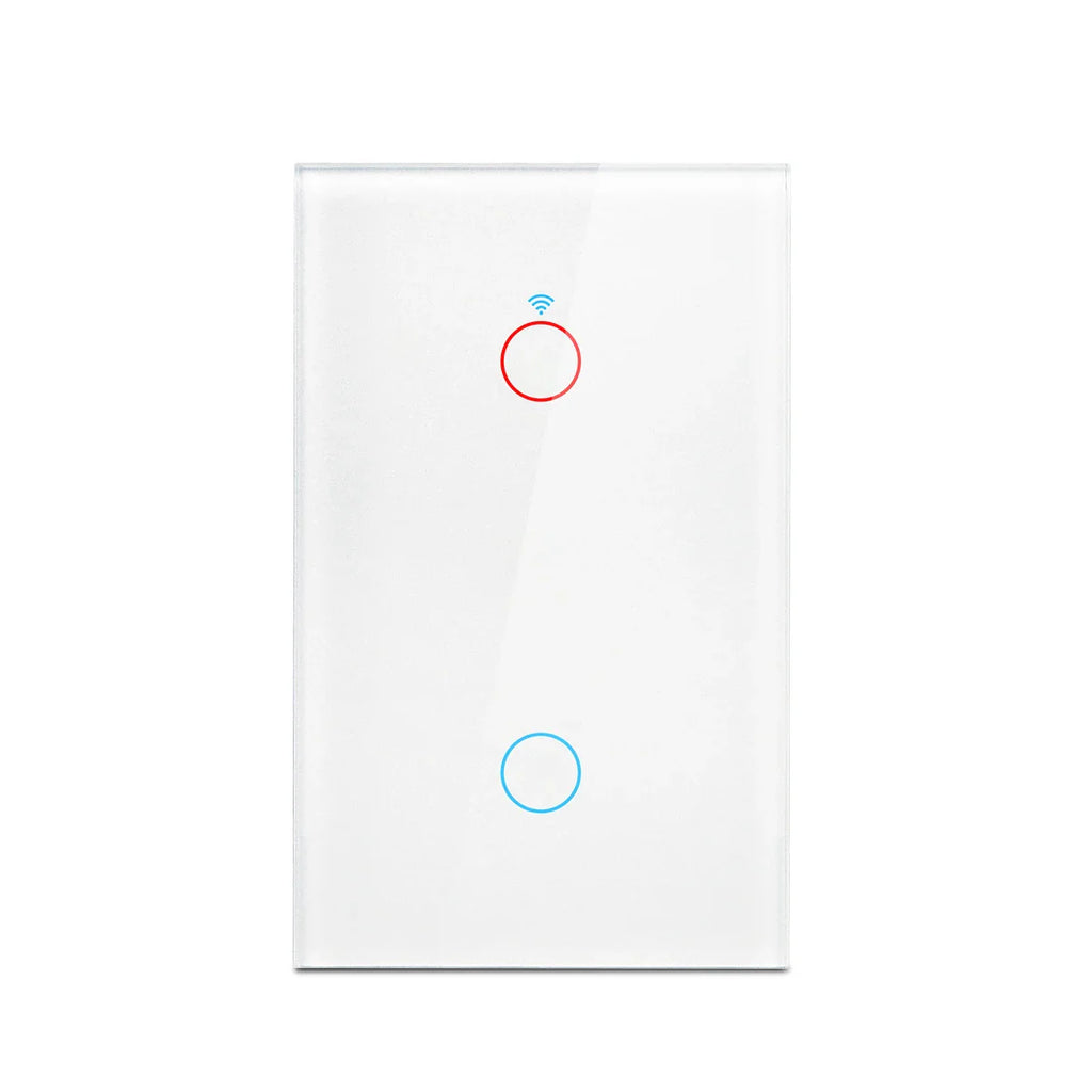 Tuya Smart Switches US Neutral Wire/No Neutral Wire Required 1/2/3/4 Gang Light WiFi Touch Switch Work with Alexa Google Home